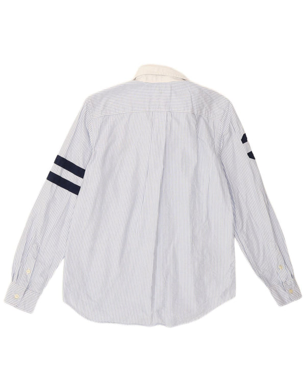 Camicia grafica per ragazzi Ralph Lauren 14-15 anni Grande cotone gessato blu