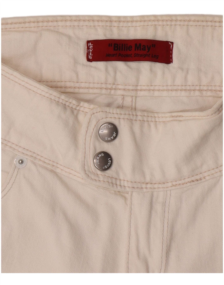 Jeans dritti Billie May da donna Levi's W28 L33 bianchi