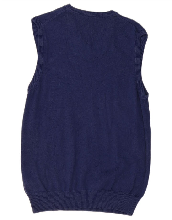 Canottiera da uomo Marks & Spencer piccola in cotone blu navy