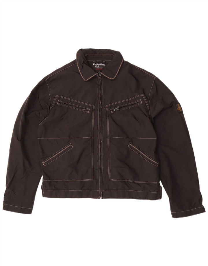 Giubbotto bomber Cruzcampo da uomo Refrigiwear UK 42 XL nero poliammide