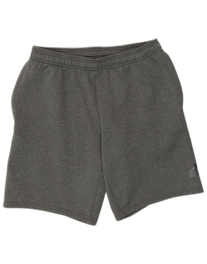 Pantaloncini sportivi Adidas Climalite da uomo in poliestere grigio medio