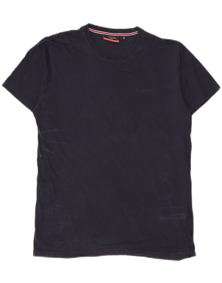 T-shirt da uomo Pierre Cardin Top in cotone blu navy medio