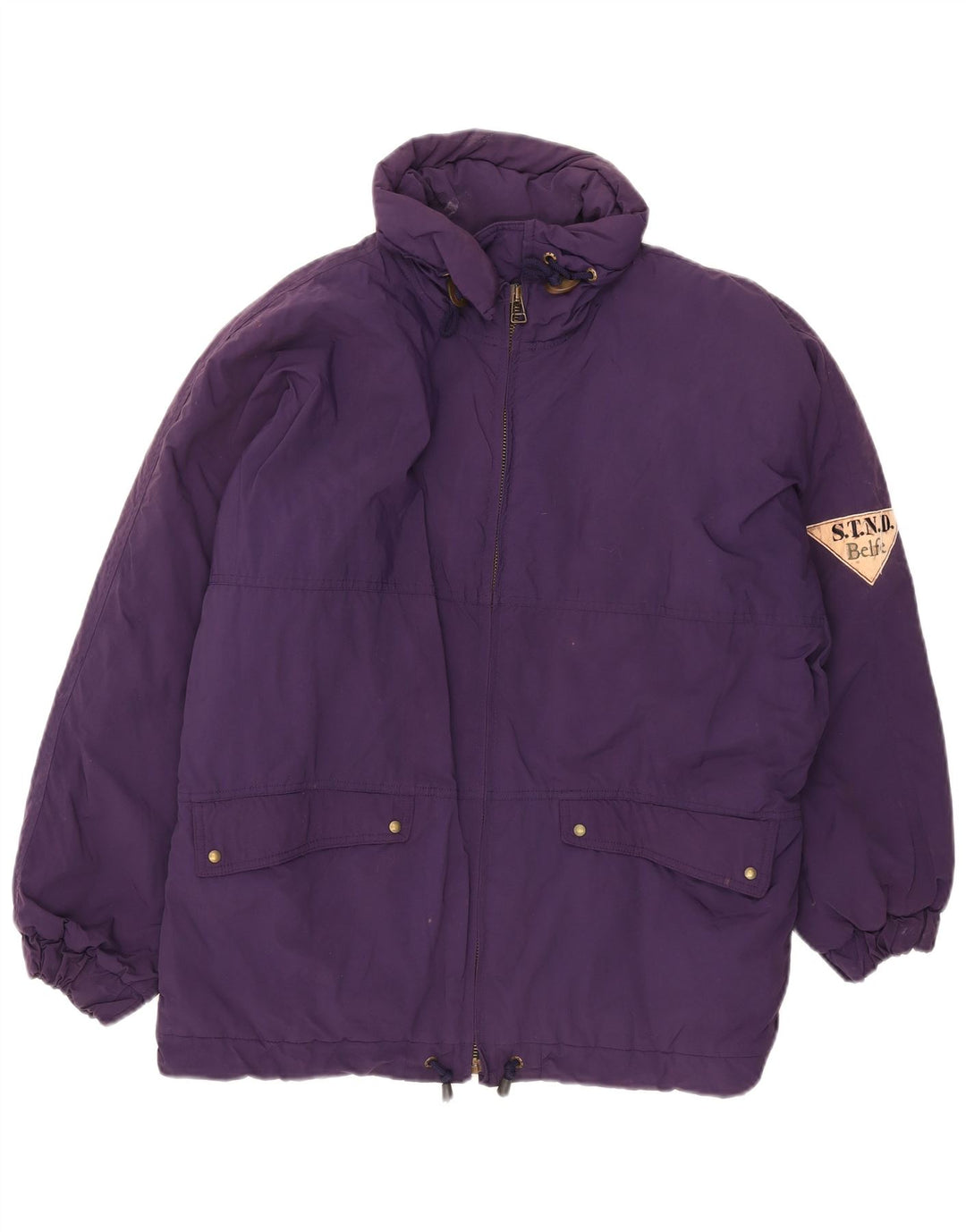 Cappotto imbottito oversize da donna Belfe UK 12 Nylon viola medio
