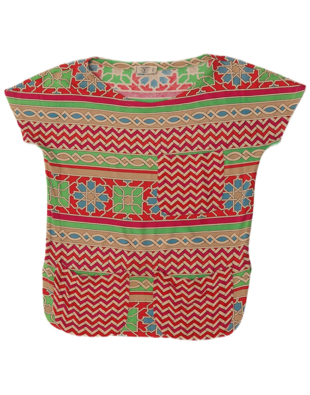 Blusa Donna Valentino IT 42 Media Multicolore Geometrica