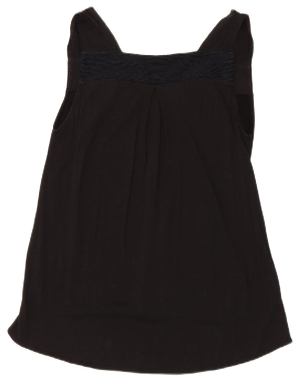 Top tunica senza maniche da donna Zara UK 12 medio nero