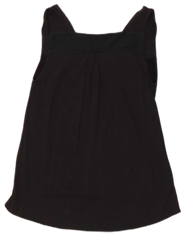 Top tunica senza maniche da donna Zara UK 12 medio nero