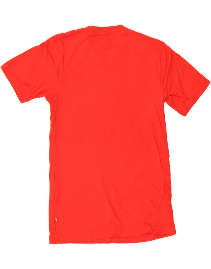 LEVI'S Boys Graphic T-Shirt Top 11-12 Years Red Cotton Vintage Levi's and Second-Hand Levi's from Messina Hembry 