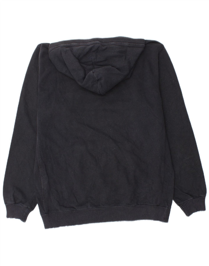 Maglione con cappuccio grafico da uomo CHAMPION grande in cotone nero