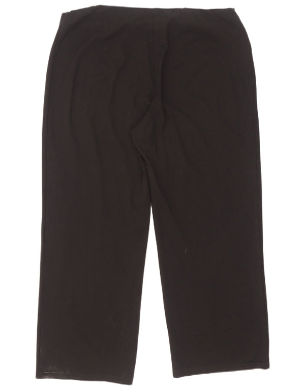 Pantaloni casual larghi da donna Marks & Spencer UK 20 2XL W40 L29 Nero