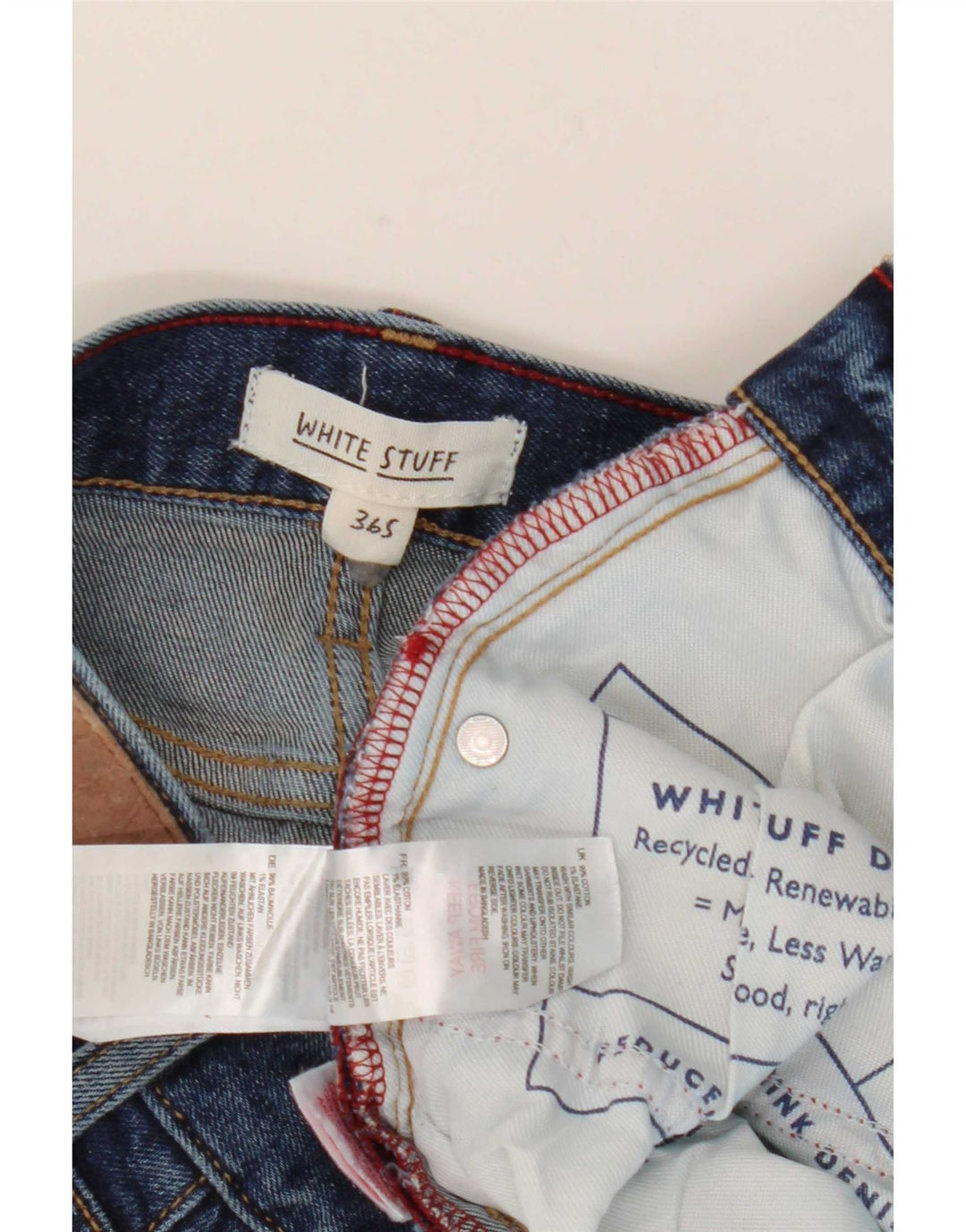 Jeans dritti da uomo White Stuff W36 L28 cotone blu