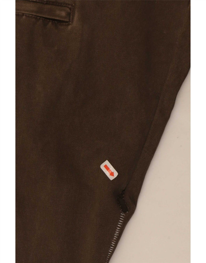 Pantaloni cargo dritti da uomo Bromfield IT 48 medio W30 L27 cotone marrone