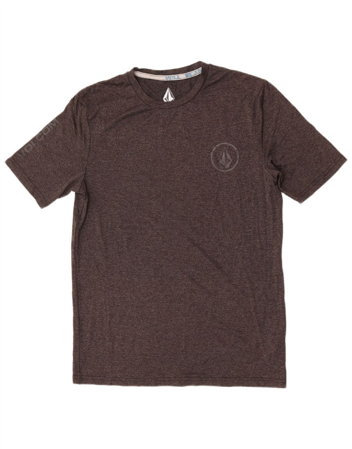 T-shirt da uomo Volcom Top in nylon chiazzato grigio piccolo