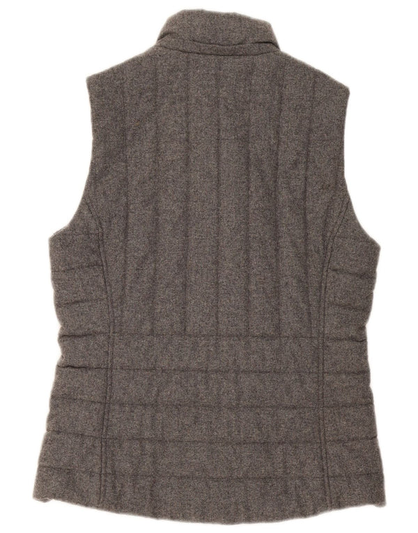 Gilet imbottito da donna Tommy Hilfiger UK 14 grigio medio in lana