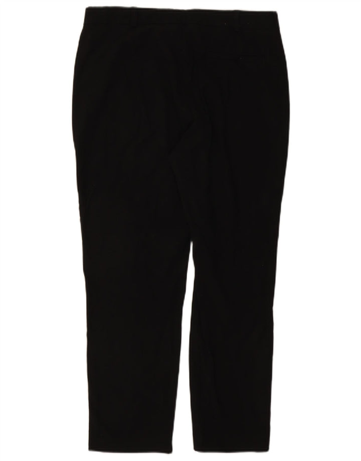 Pantaloni da abito corto da donna Marks & Spencer UK 12 medio W30 L25 nero