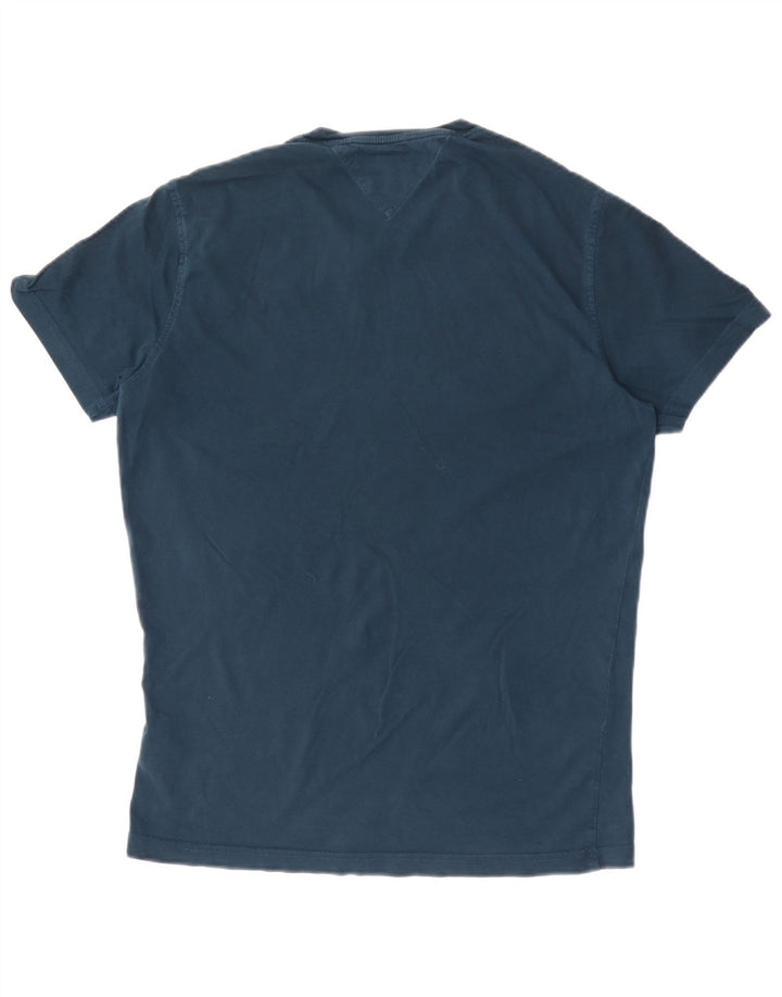 T-shirt da uomo Tommy Hilfiger Top in cotone blu navy medio