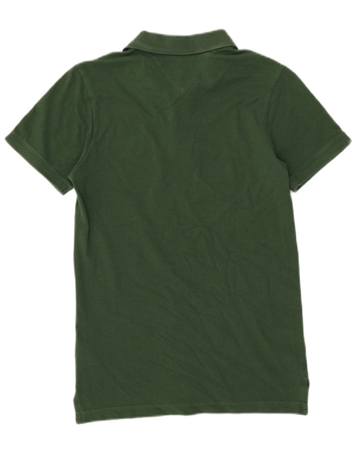 Polo da uomo Tommy Hilfiger XS in cotone verde