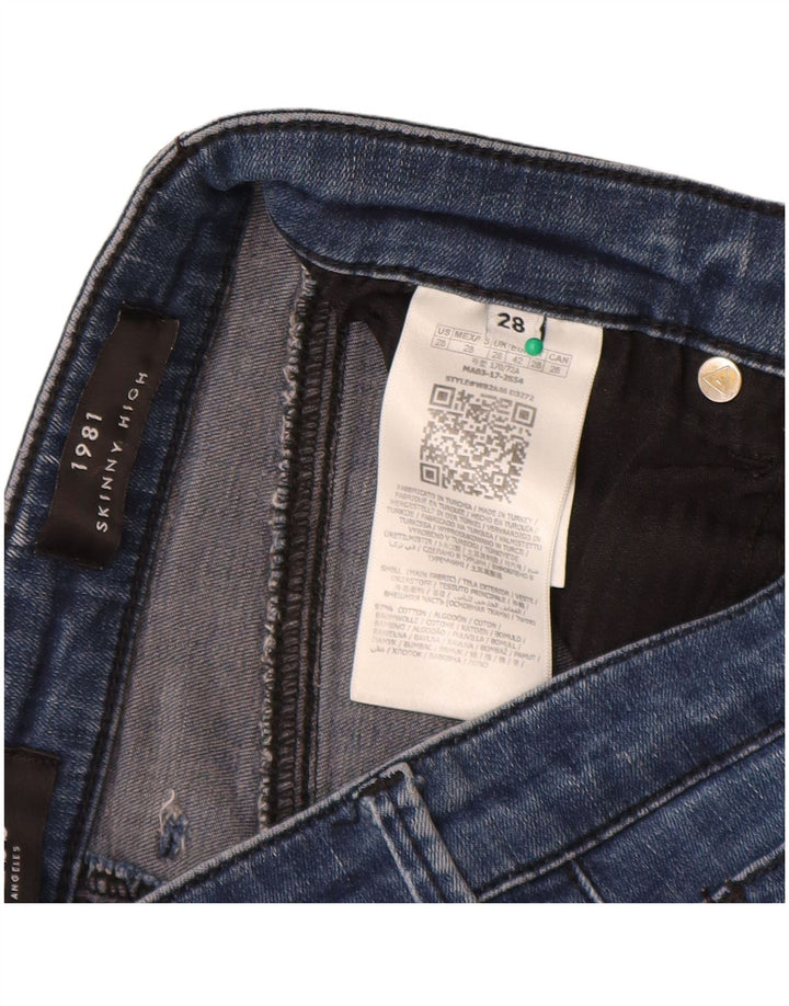 Jeans skinny da donna Guess W28 L26 cotone blu navy