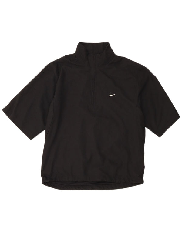 Giacca da ginnastica da uomo a maniche corte Nike UK 39/41 Medium Nero