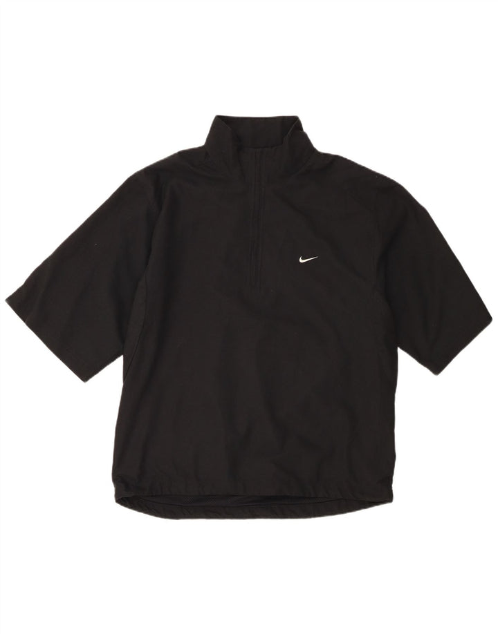 Giacca da ginnastica da uomo a maniche corte Nike UK 39/41 Medium Nero