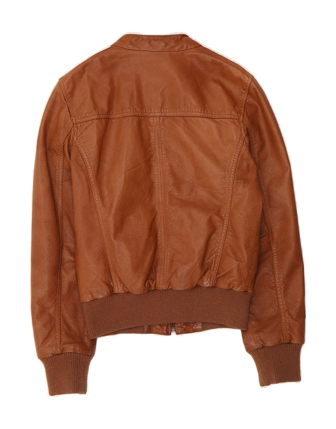 MAZE Mens Leather Jacket UK 36 Small Brown Leather Vintage Maze and Second-Hand Maze from Messina Hembry 