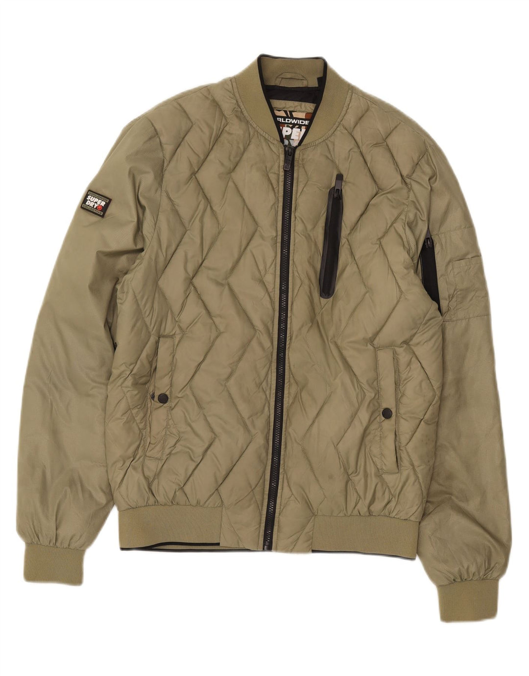 Giacca imbottita da uomo Superdry UK 40 Large Khaki Nylon
