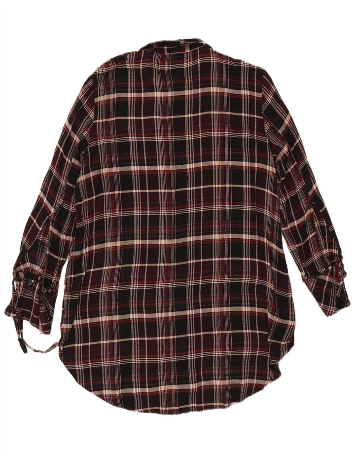 Abito chemisier da donna successivo UK 18 XL Viscosa a quadri rossi