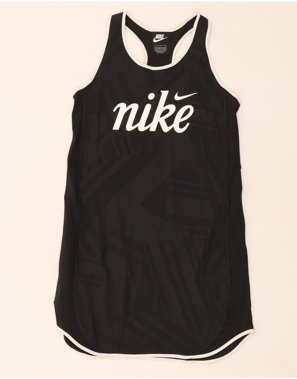 Abito T-shirt grafica Nike per ragazze 12-13 anni Large Nero geometrico