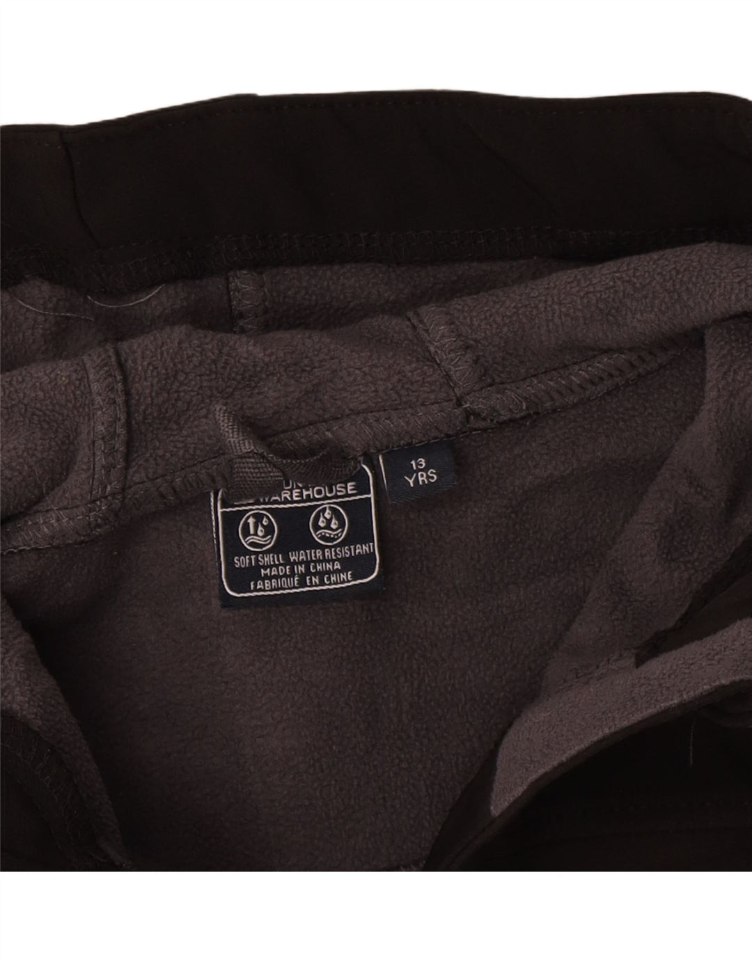Giacca antipioggia con cappuccio da ragazzo Mountain Warehouse 12-13 anni in poliestere nero