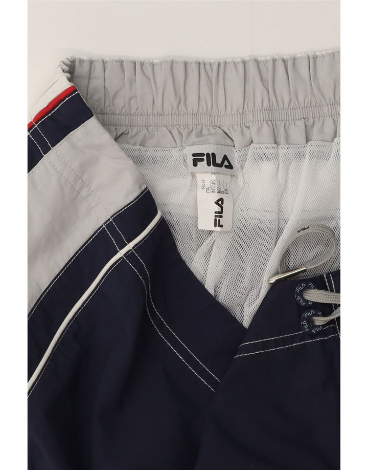 Pantaloncini da bagno grafici da uomo Fila 2XL Poliestere color block blu navy