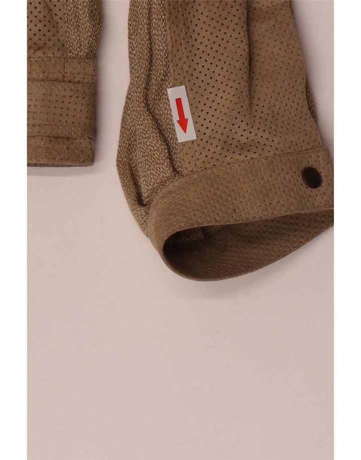Giacca bomber da uomo Breco IT 50 Large Marrone Lino