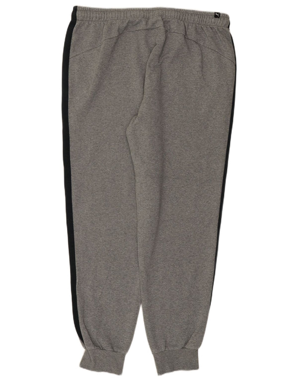 Puma Mens Tracksuit Trousers Joggers 2XL Grey Colourblock Polyester