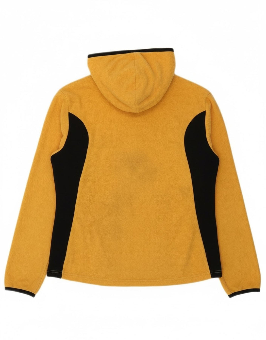 JACK WOLFSKIN Womens Fleece Jacket UK 14/16 Large Yellow Colourblock