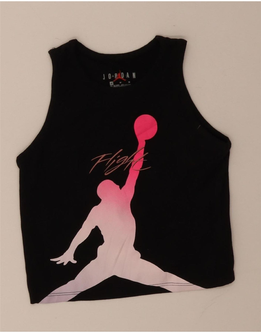 Canotta corta con grafica NIKE per ragazze 10-11 anni, media, nera