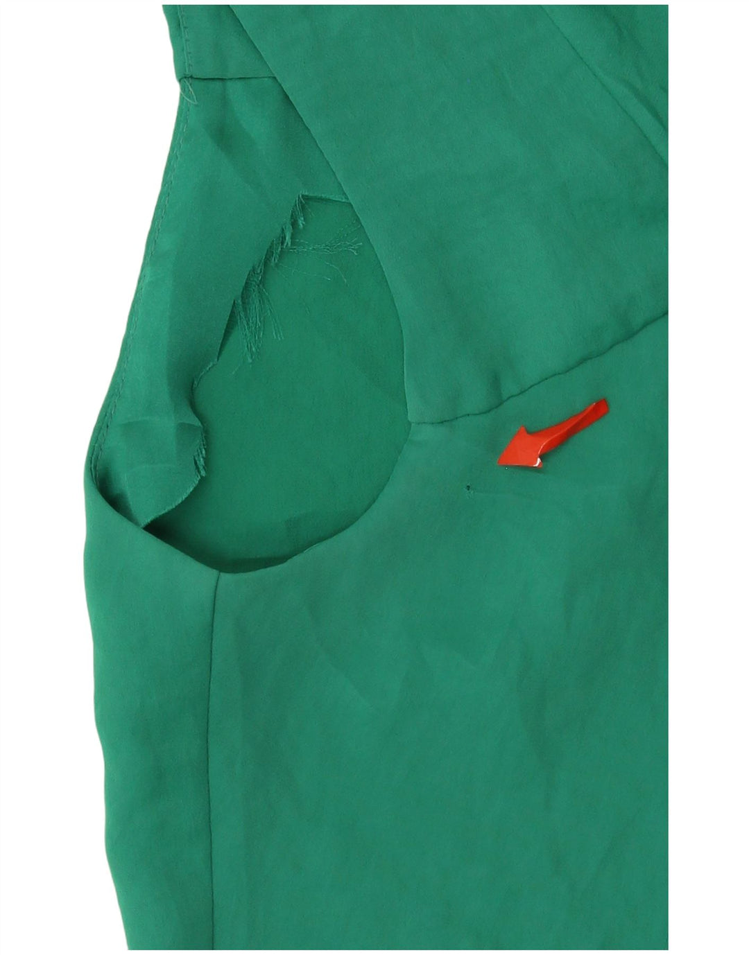 Abito a trapezio senza maniche da donna Zara UK 14 verde medio