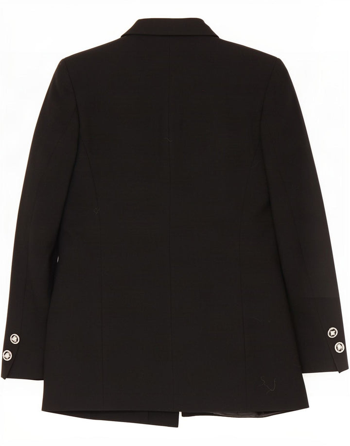 Giacca blazer vintage da donna a 3 bottoni IT 44 lana nera media