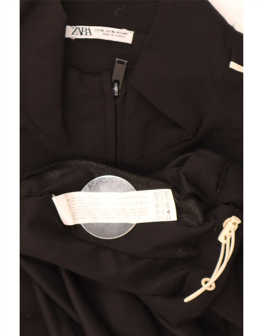 Giacca da ginnastica da uomo Zara XL nera in poliestere