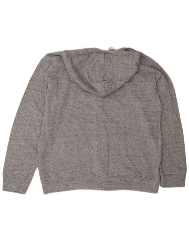 Maglione con cappuccio e zip da uomo Celio 2XL cotone chiazzato grigio