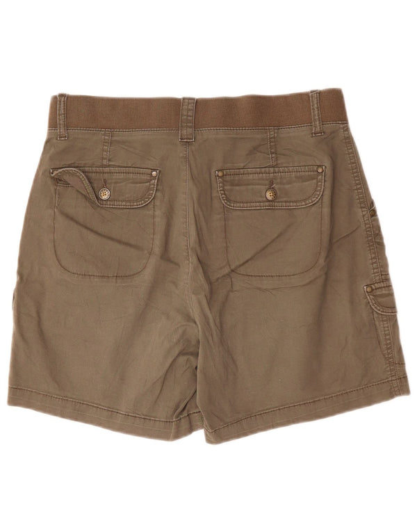 Pantaloncini cargo LEE da donna a vita media con vestibilità rilassata US 6 medi W30 cotone kaki