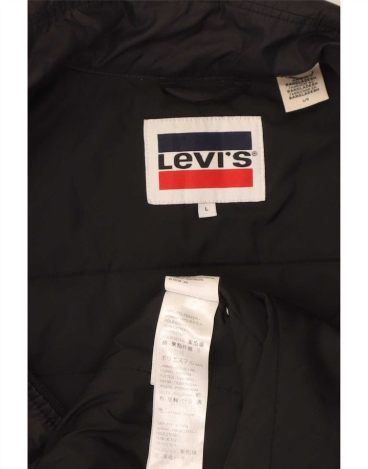 Giacca imbottita da uomo Levi's UK 40 grande poliestere nero