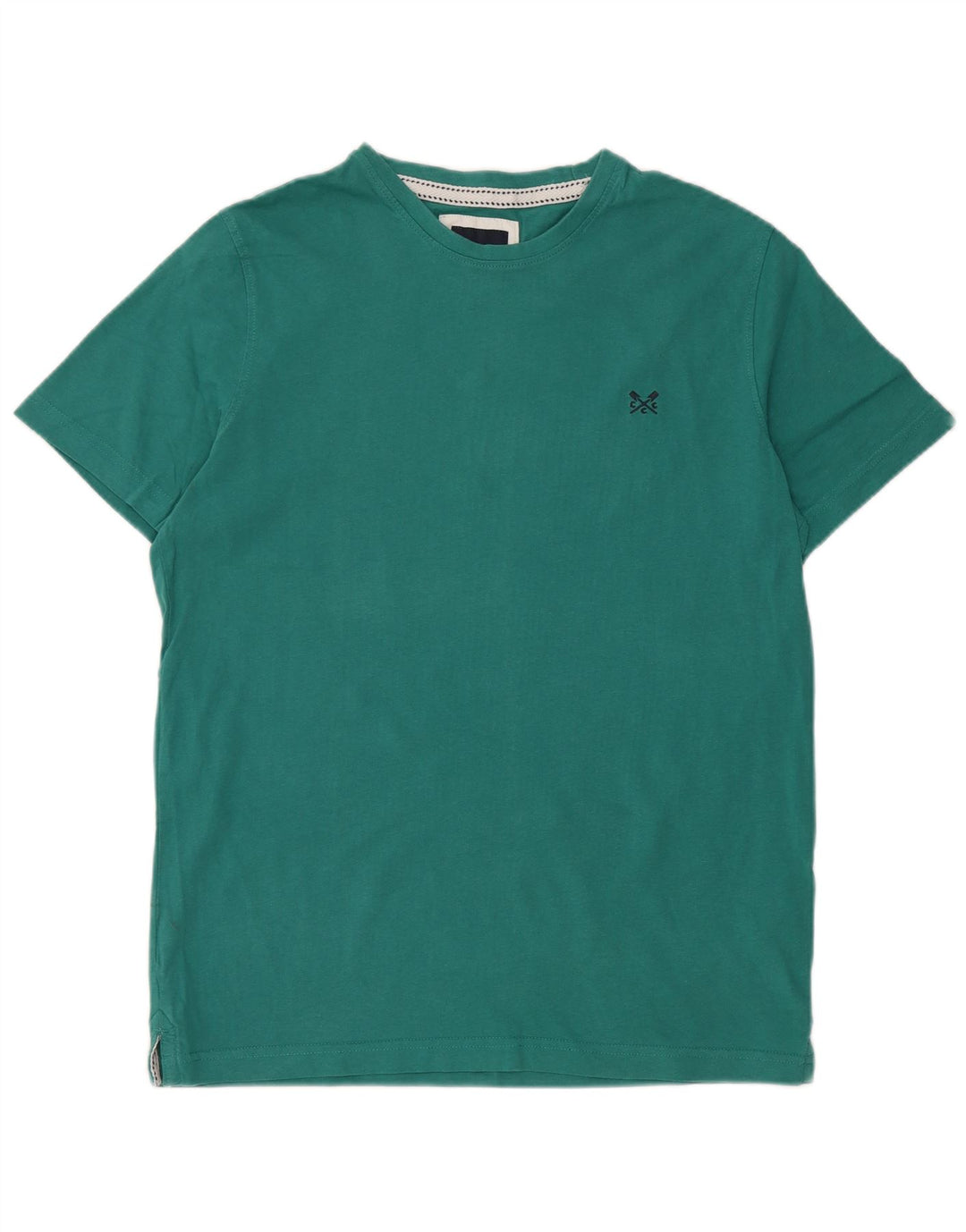 Crew Clothing T-shirt da uomo Top in cotone verde medio