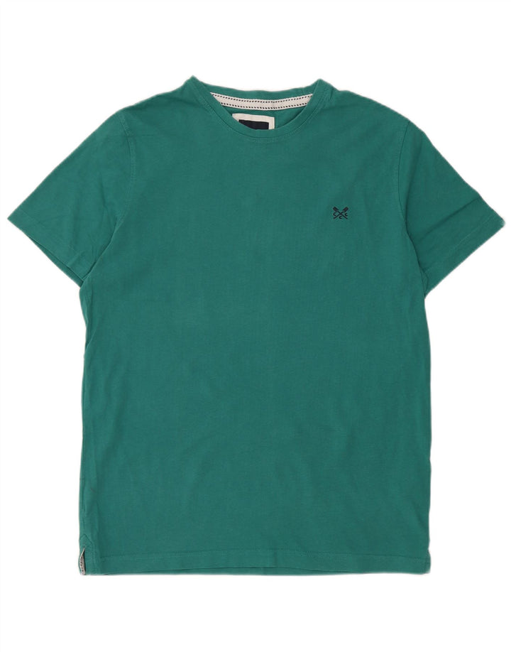 Crew Clothing T-shirt da uomo Top in cotone verde medio