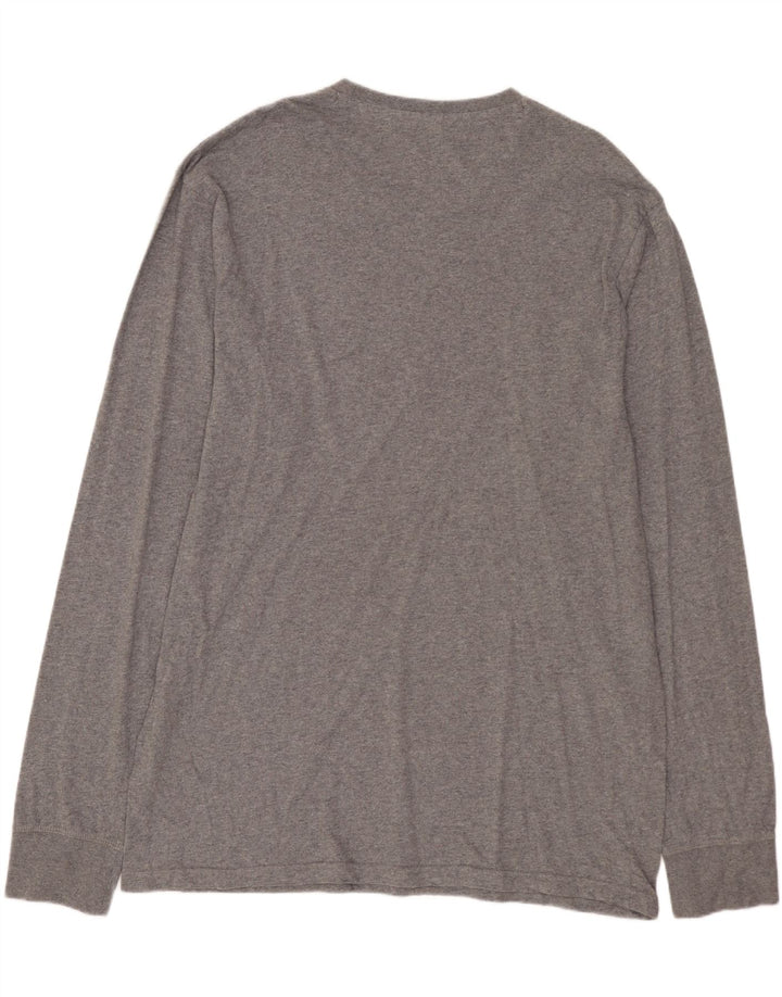 RUSSELL ATHLETIC Top grafico da uomo su misura manica lunga 3XL cotone grigio