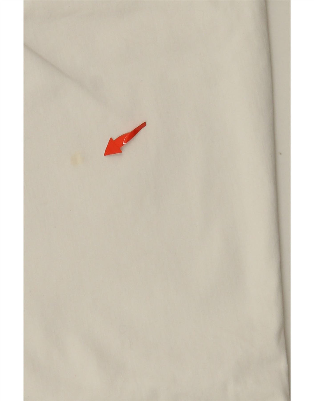 Pantaloni corti dritti da donna GUESS W29 L23 in cotone bianco sporco