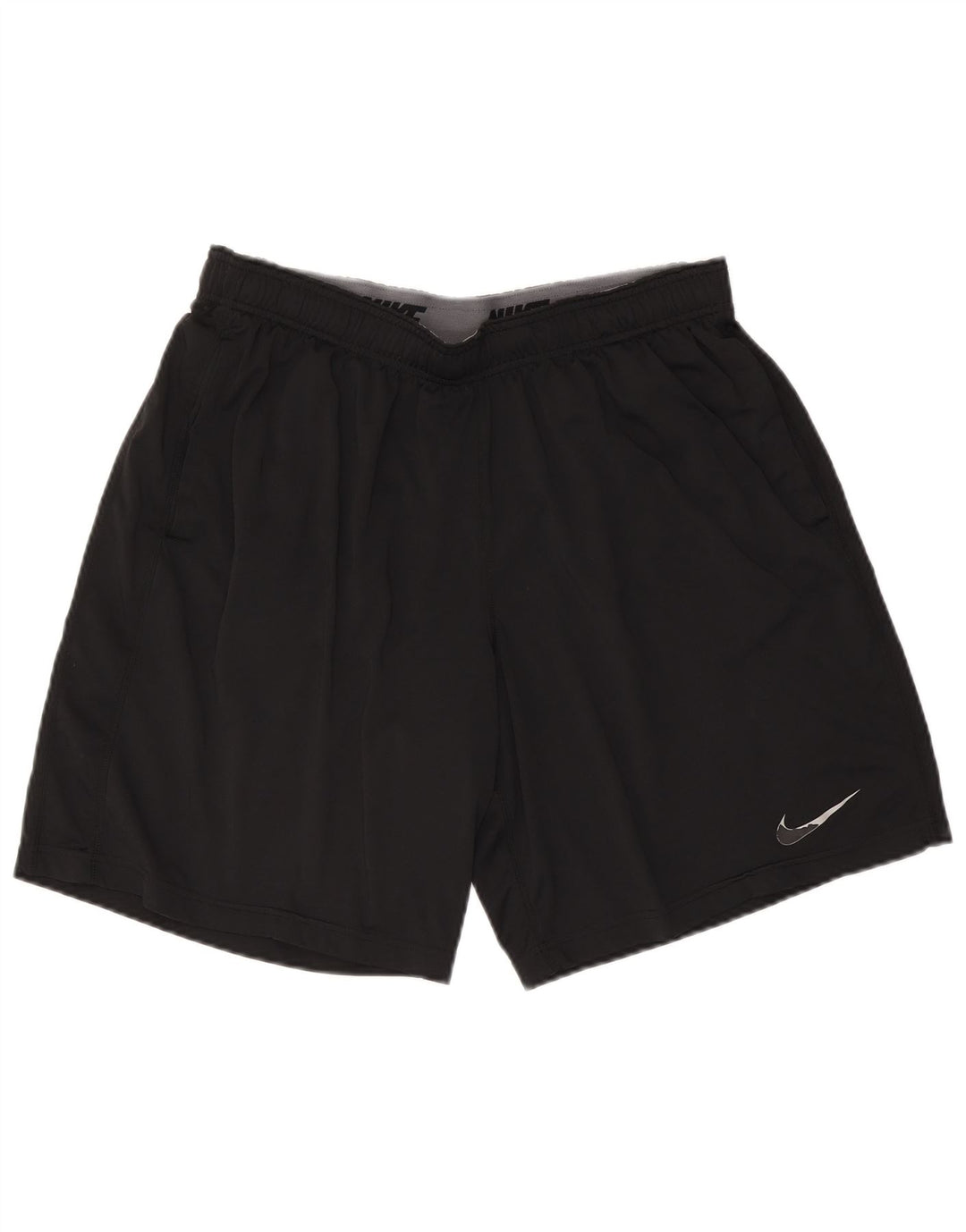 Pantaloncini sportivi Nike Dri Fit da uomo, grandi, in poliestere nero