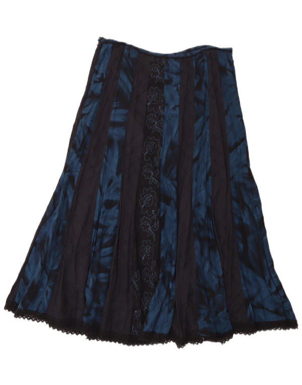 Gonna a trapezio Marks & Spencer da donna Per Una UK 12 media W32 blu floreale