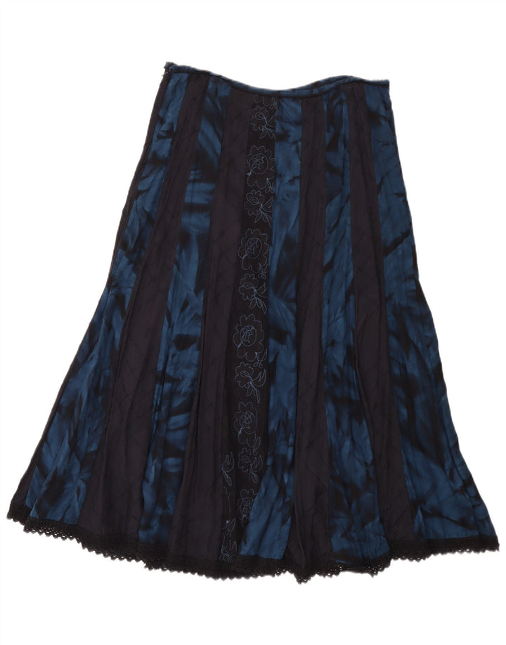 Gonna a trapezio Marks & Spencer da donna Per Una UK 12 media W32 blu floreale