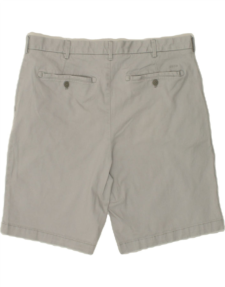 IZOD Mens Chino Shorts W38 XL Grey Cotton Vintage Izod and Second-Hand Izod from Messina Hembry 