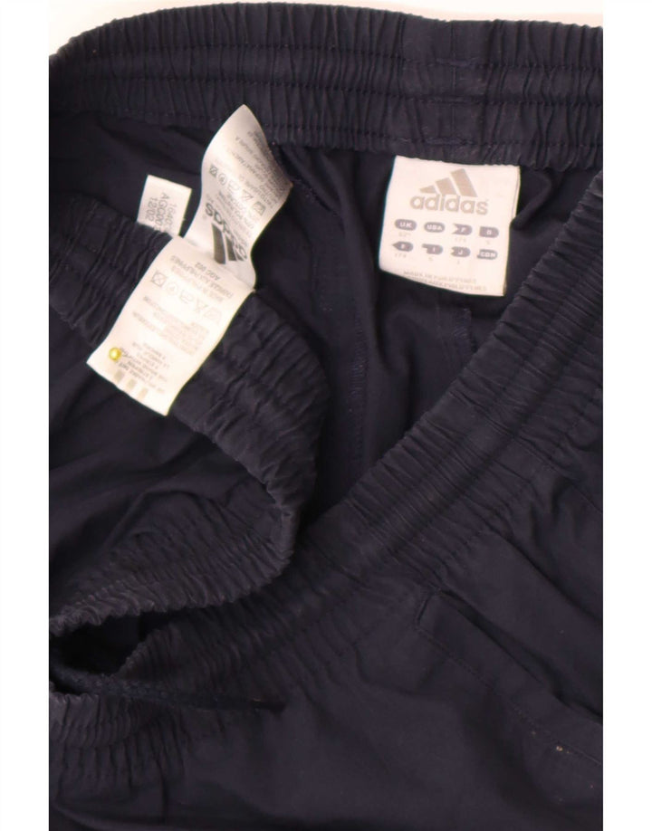 Pantaloni chino dritti da uomo Adidas W32 L30 poliestere blu navy