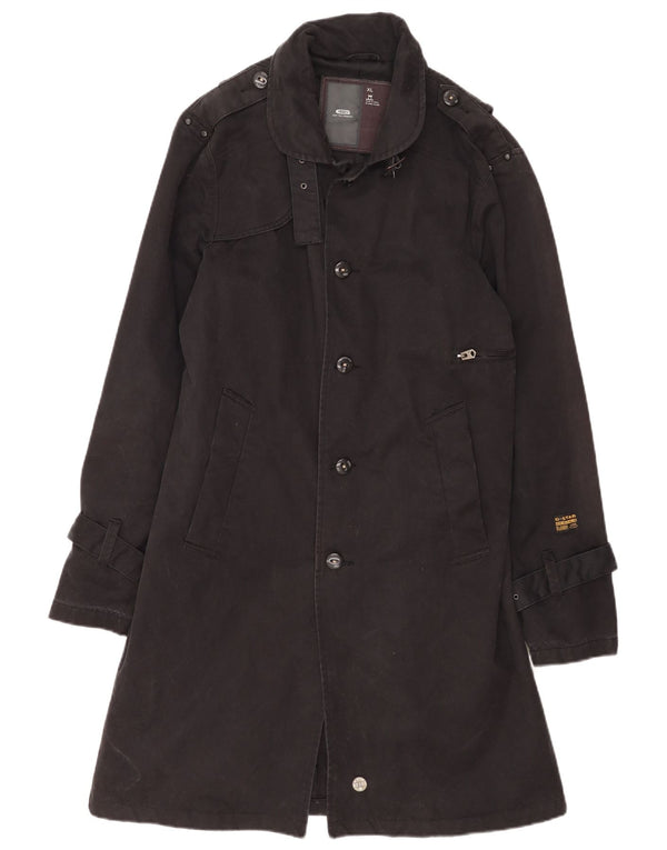 Trench da uomo G-Star UK 42 XL Cotone nero
