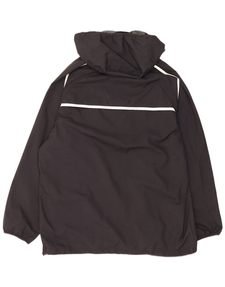 Giacca antipioggia da uomo con cappuccio Canterbury UK 40 grande in nylon nero